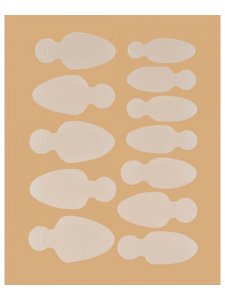 Mold Long Oval - Stencils for French manicure on top molds  (12 pcs/set)